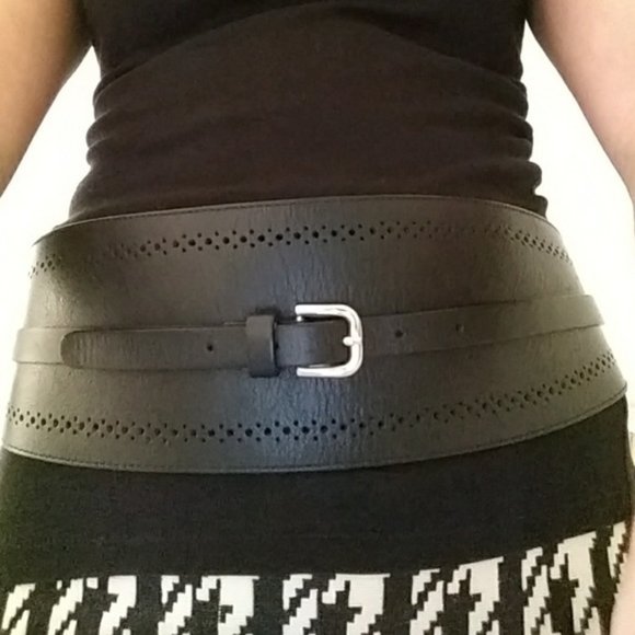 sinequanone Accessories - Black Leather Waist Belt